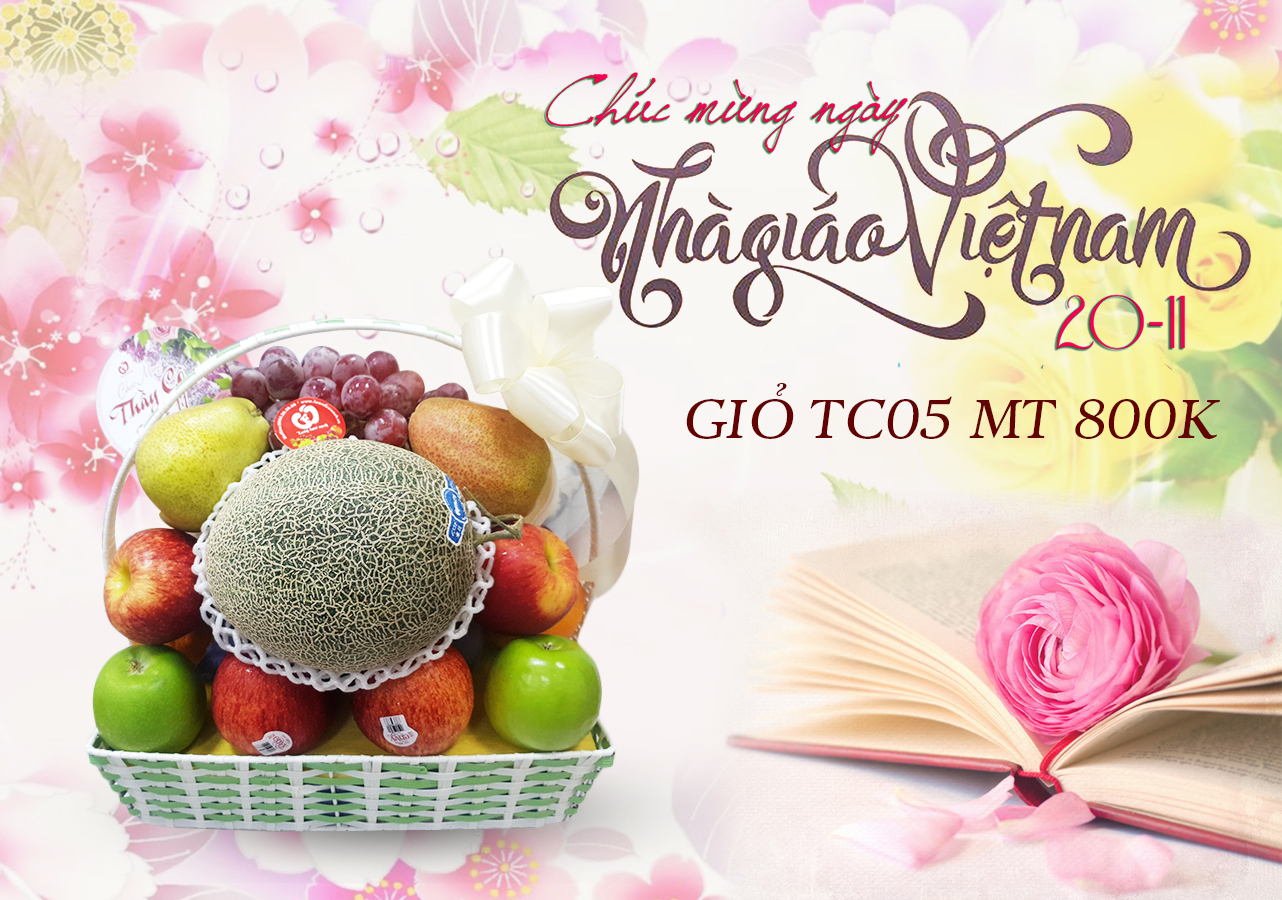 Giỏ quà Tri ân Thầy cô TC05