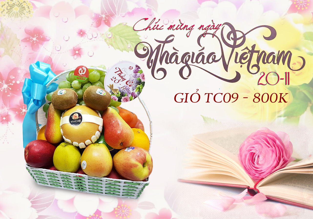 Giỏ quà Tri ân Thầy cô TC09