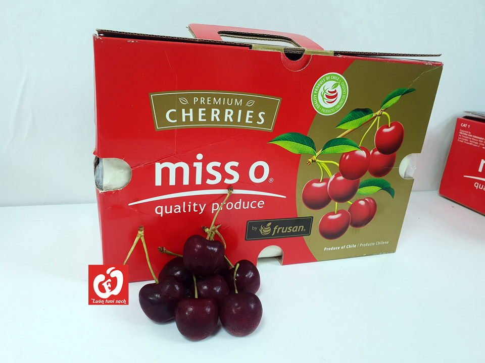 Cherry đỏ Chile Miss O thùng 2.5kg