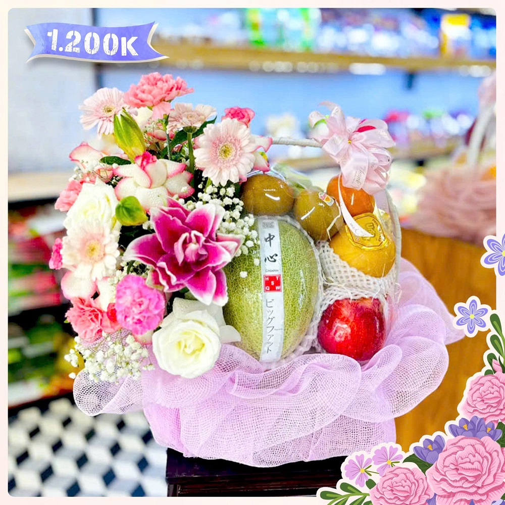 TC19 - Lẵng hoa quả cao cấp